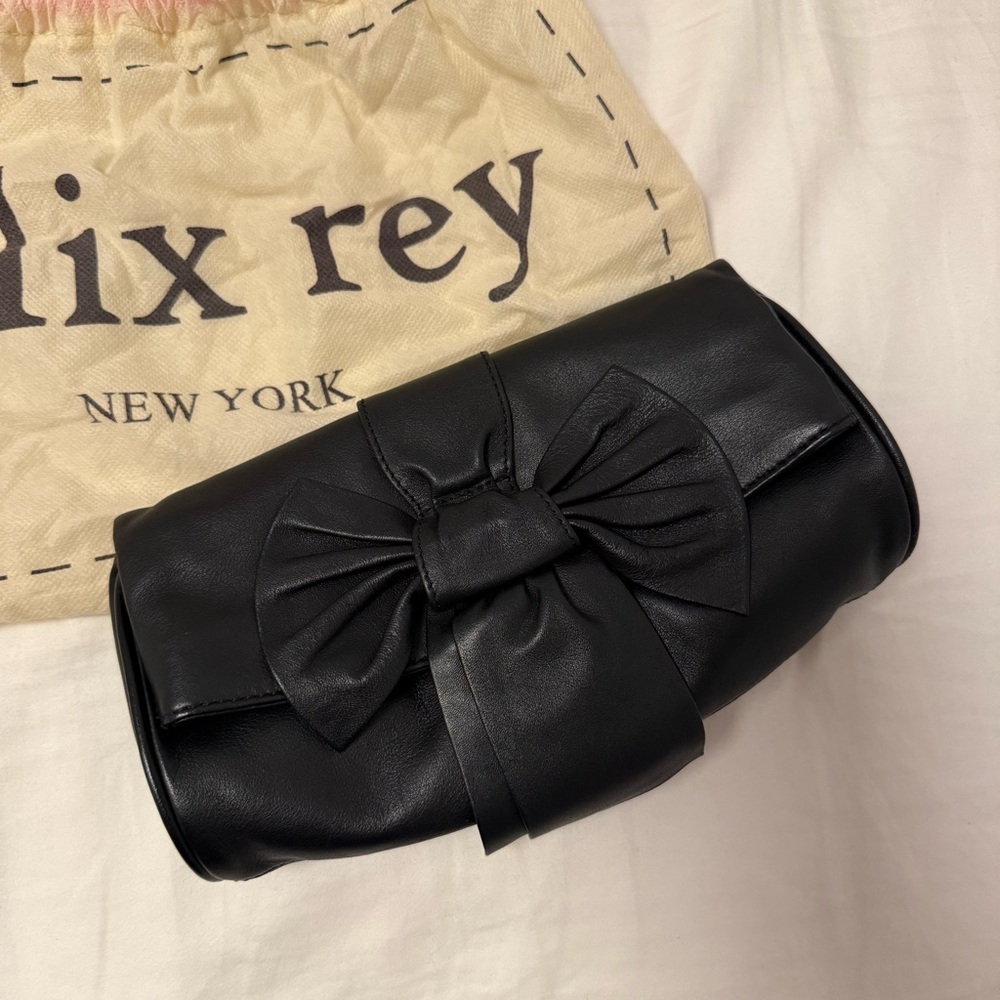 Vintage Felix Rey Black Clutch Bag